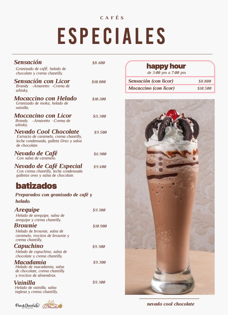 Carta de Pan & Chocolate — página 6